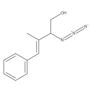 2-Azido-3-methyl-4-phenylbut-3-en-1-ol结构式