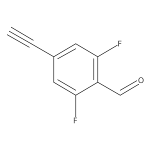 4-Ethynyl-2,6-difluorobenzaldehyde结构式