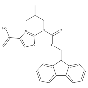 2-({[(9H-fluoren-9-yl)methoxy]carbonyl}(2-methylpropyl)amino)-1,3-thiazole-4-carboxylic acid Structure