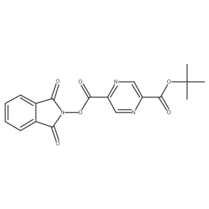 2-tert-butyl 5-(1,3-dioxo-2,3-dihydro-1H-isoindol-2-yl) pyrazine-2,5-dicarboxylate结构式