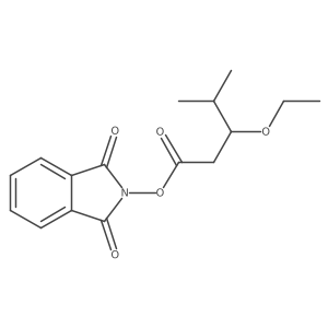 1,3-dioxo-2,3-dihydro-1H-isoindol-2-yl 3-ethoxy-4-methylpentanoate结构式