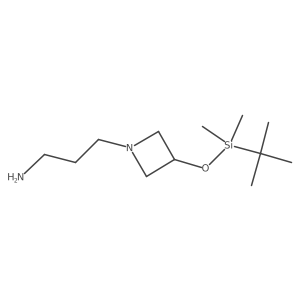 3-[3-(tert-Butyldimethylsilanyloxy)-azetidin-1-yl]-propylamine Structure