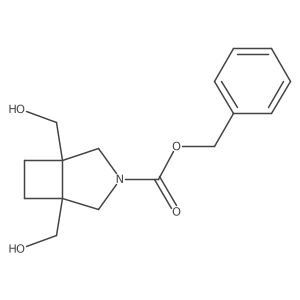 benzyl (1R,5S)-1,5-bis(hydroxymethyl)-3-azabicyclo[3.2.0]heptane-3-carboxylate结构式