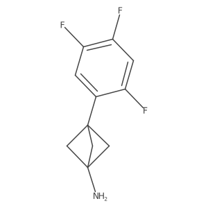 3-(2,4,5-Trifluorophenyl)bicyclo[1.1.1]pentan-1-amine Structure