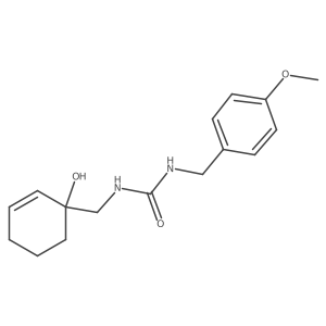 1-((1-Hydroxycyclohex-2-en-1-yl)methyl)-3-(4-methoxybenzyl)urea结构式