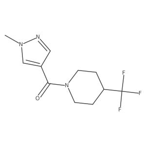 (1-methyl-1H-pyrazol-4-yl)(4-(trifluoromethyl)piperidin-1-yl)methanone Structure