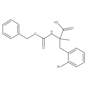 2-{[(Benzyloxy)carbonyl]amino}-3-(2-bromophenyl)-2-methylpropanoic acid Structure