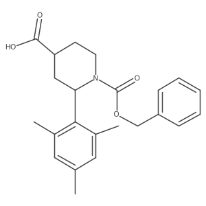 1-((Benzyloxy)carbonyl)-2-mesitylpiperidine-4-carboxylic acid Structure