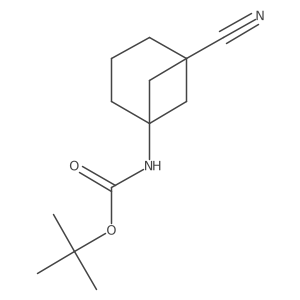tert-Butyl (5-cyanobicyclo[3.1.1]heptan-1-yl)carbamate Structure