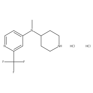 N-Methyl-N-piperidin-4-yl-2-(trifluoromethyl)pyridin-4-amine;dihydrochloride Structure