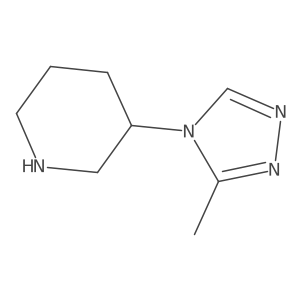 3-(3-methyl-4H-1,2,4-triazol-4-yl)piperidine结构式