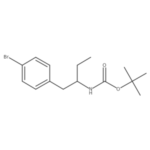 tert-Butyl 1-(4-bromophenyl)butan-2-ylcarbamate结构式