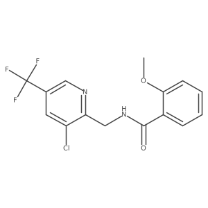 N-{[3-chloro-5-(trifluoromethyl)-2-pyridinyl]methyl}-2-methoxybenzenecarboxamide Structure