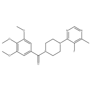 5-Fluoro-4-methyl-6-[4-(3,4,5-trimethoxybenzoyl)piperazin-1-yl]pyrimidine结构式