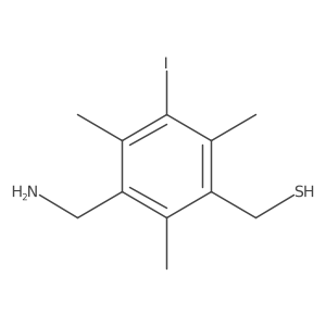 [3-(Aminomethyl)-5-iodo-2,4,6-trimethylphenyl]methanethiol Structure