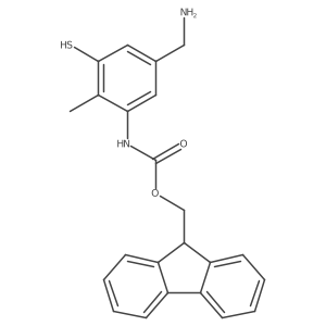 (9H-fluoren-9-yl)methyl N-[5-(aminomethyl)-2-methyl-3-sulfanylphenyl]carbamate Structure