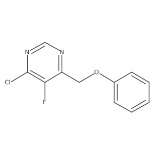 4-Chloro-5-fluoro-6-(phenoxymethyl)pyrimidine结构式