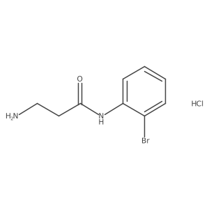 3-amino-N-(2-bromophenyl)propanamidehydrochloride Structure