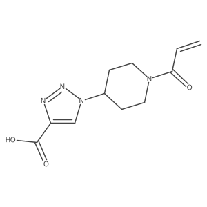 1-(1-Prop-2-enoylpiperidin-4-yl)triazole-4-carboxylic acid结构式