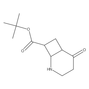 rac-tert-butyl (1R,6R,8R)-5-oxo-2-azabicyclo[4.2.0]octane-8-carboxylate Structure