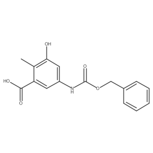5-{[(Benzyloxy)carbonyl]amino}-3-hydroxy-2-methylbenzoic acid Structure