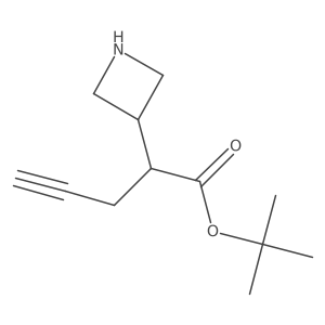 Tert-butyl 2-(azetidin-3-yl)pent-4-ynoate Structure