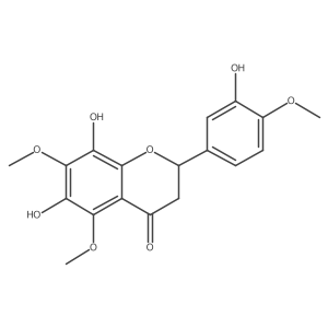 6,8-Dihydroxy-2-(3-hydroxy-4-methoxyphenyl)-5,7-dimethoxy-2,3-dihydrochromen-4-one Structure