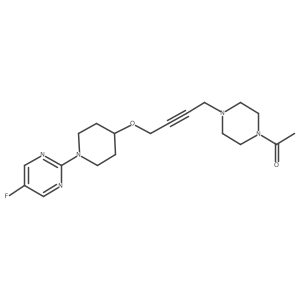 1-[4-(4-{[1-(5-Fluoropyrimidin-2-yl)piperidin-4-yl]oxy}but-2-yn-1-yl)piperazin-1-yl]ethan-1-one Structure