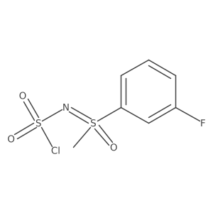 [(Chlorosulfonyl)imino](3-fluorophenyl)methyl-lambda6-sulfanone结构式