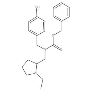 benzyl N-[(1-ethylpyrrolidin-2-yl)methyl]-N-[(4-hydroxyphenyl)methyl]carbamate Structure