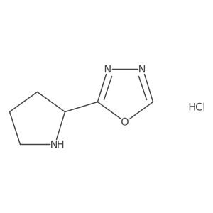 (S)-2-(Pyrrolidin-2-YL)-1,3,4-oxadiazole hcl结构式