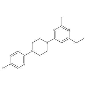 4-Ethyl-6-[4-(4-fluorophenyl)piperazin-1-yl]-2-methylpyrimidine Structure