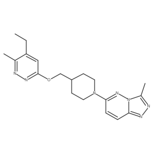 4-Ethyl-3-methyl-6-[(1-{3-methyl-[1,2,4]triazolo[4,3-b]pyridazin-6-yl}piperidin-4-yl)methoxy]pyridazine结构式