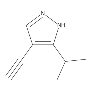 4-ethynyl-3-(propan-2-yl)-1H-pyrazole Structure
