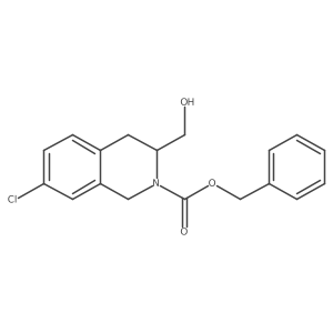 benzyl (3S)-7-chloro-3-(hydroxymethyl)-1,2,3,4-tetrahydroisoquinoline-2-carboxylate结构式