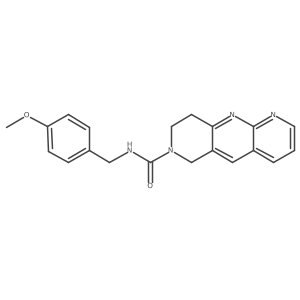 N-[(4-methoxyphenyl)methyl]-6H,7H,8H,9H-pyrido[2,3-b]1,6-naphthyridine-7-carboxamide Structure