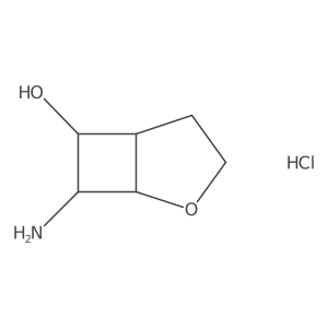 rac-(1R,5R)-7-amino-2-oxabicyclo[3.2.0]heptan-6-ol hydrochloride结构式