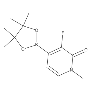 3-Fluoro-1-methyl-4-(4,4,5,5-tetramethyl-1,3,2-dioxaborolan-2-yl)pyridin-2(1H)-one Structure