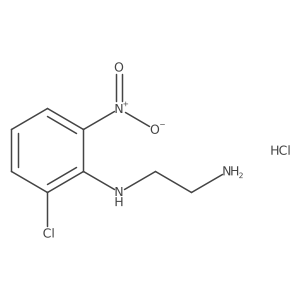 N-(2-chloro-6-nitrophenyl)ethane-1,2-diamine hydrochloride结构式