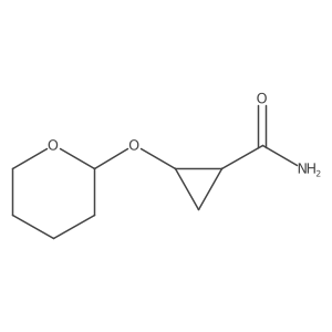 (1R,2S)-2-(oxan-2-yloxy)cyclopropane-1-carboxamide Structure