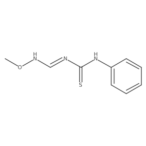 3-[(1Z)-(methoxyimino)methyl]-1-phenylthiourea结构式