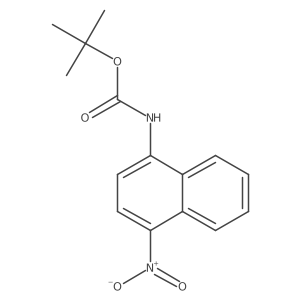 N-t-butoxycarbonyl-4-nitro-1-naphthylamine Structure