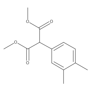 2-(3,4-Dimethyl-phenyl)-malonic acid dimethyl ester结构式