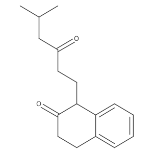 3,4-Dihydro-1-(5-methyl-3-oxohexyl)-2(1H)-naphthalenone Structure