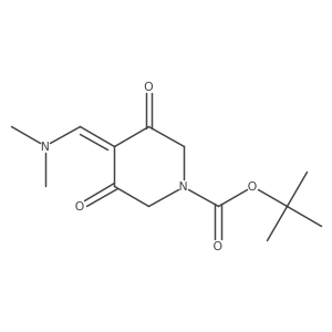 Tert-butyl 4-[(dimethylamino)methylidene]-3,5-dioxopiperidine-1-carboxylate Structure