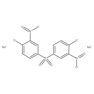 Disodium 2-nitro-4-(3-nitro-4-oxidobenzenesulfonyl)benzen-1-olate结构式