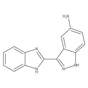 3-Benzimidazol-2-yl-1H-indazole-5-ylamine Structure