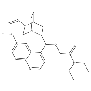 Acetamide, N,N-diethyl-2-[[(8I+/-,9R)-6a(2)-methoxycinchonan-9-yl]oxy]-结构式