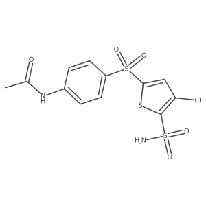 Acetamide,n-[4-[[5-(aminosulfonyl)-4-chloro-2-thienyl]sulfonyl]phenyl]-结构式