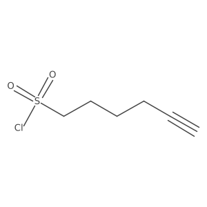Hex-5-yne-1-sulfonyl chloride Structure